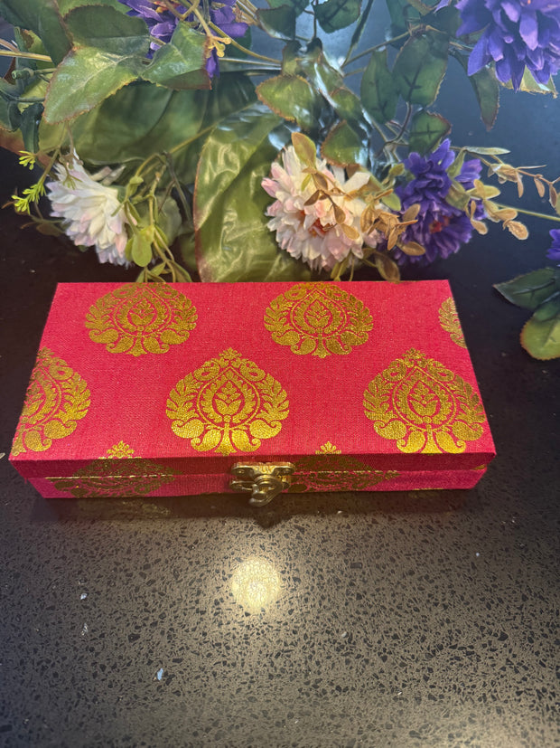 Rakhi Gift Hamper in Premium Brocade Box – Raksha Bandhan Gift Set