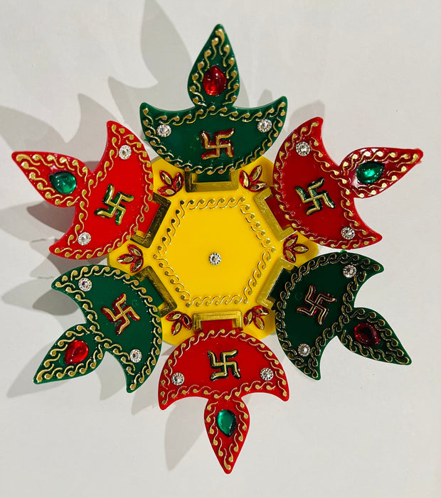 Rangoli comes with electric light / Diwali decorations, Diwali decor, entrance decorations, Pooja room decorations, temple decor