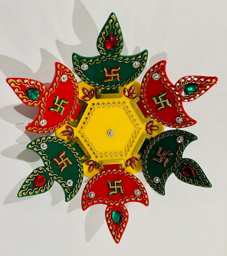 Rangoli comes with electric light / Diwali decorations, Diwali decor, entrance decorations, Pooja room decorations, temple decor