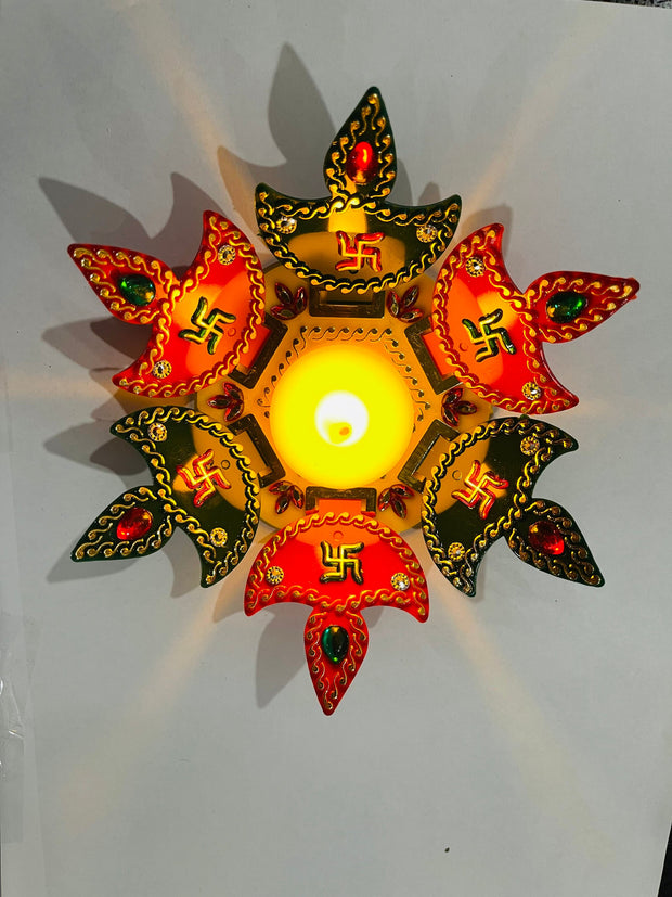 Rangoli comes with electric light / Diwali decorations, Diwali decor, entrance decorations, Pooja room decorations, temple decor