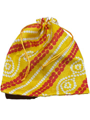 Set of 6 Bandhani Potlis/ bags /Multi Colour/Wedding Favor/Mehendi Favor/Bhaji Bag/ Ramadan favors, Return Gift Pooja, sweets, Eid favors