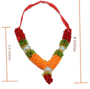 Idol mala mini 4 inches, Makhmali Bhagwan haar, Artificial Indian, Pooja garland, Ganesh Chaturthi decor, navratri decor, mala, haar