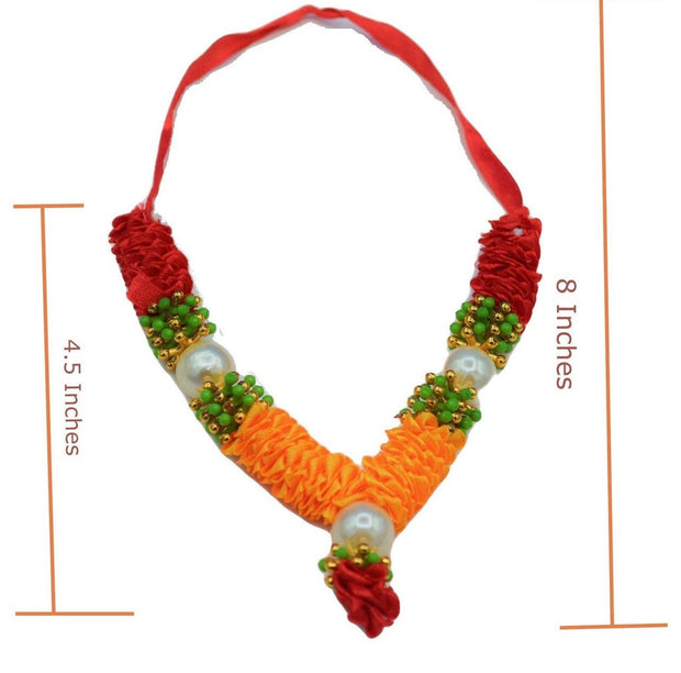 Idol mala mini 4 inches, Makhmali Bhagwan haar, Artificial Indian, Pooja garland, Ganesh Chaturthi decor, navratri decor, mala, haar