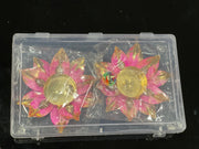 Set of two lotus flower candle holders, home decor, diwali decorations, wedding decorations, diwali gift ,navratri decorations