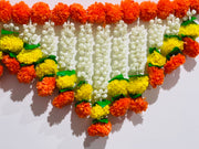 Artificial marigold and jasmine flower toran,double door toran, door valance, Diwali decor, temple decor, navrathri, Ganesh Chaturthi, Melb