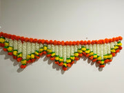 Artificial marigold and jasmine flower toran,double door toran, door valance, Diwali decor, temple decor, navrathri, Ganesh Chaturthi, Melb