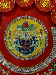 Pooja thali, diya Aarti plate, navratri pooja thali, haldi Kumkum thali, temple, mandir Pooja thali, diwali Pooja thali, Rhinestone thali
