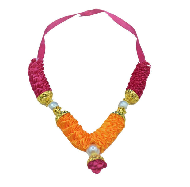 Idol mala mini 4 inches, Makhmali Bhagwan haar, Artificial Indian, Pooja garland, Ganesh Chaturthi decor, navratri decor, mala, haar