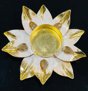 Set of two lotus flower candle holders, home decor, diwali decorations, wedding decorations, diwali gift ,navratri decorations