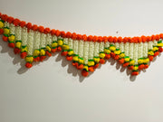 Artificial marigold and jasmine flower toran,double door toran, door valance, Diwali decor, temple decor, navrathri, Ganesh Chaturthi, Melb