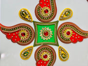 Kundan and pearl Rangoli set, diwali decorations. Wedding decorations, home decor, Diwali 2024