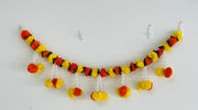 Tuber-rose and marigold toran, navrathri decorations, home decor, day of the dead,entry door decorations, housewarming decorations