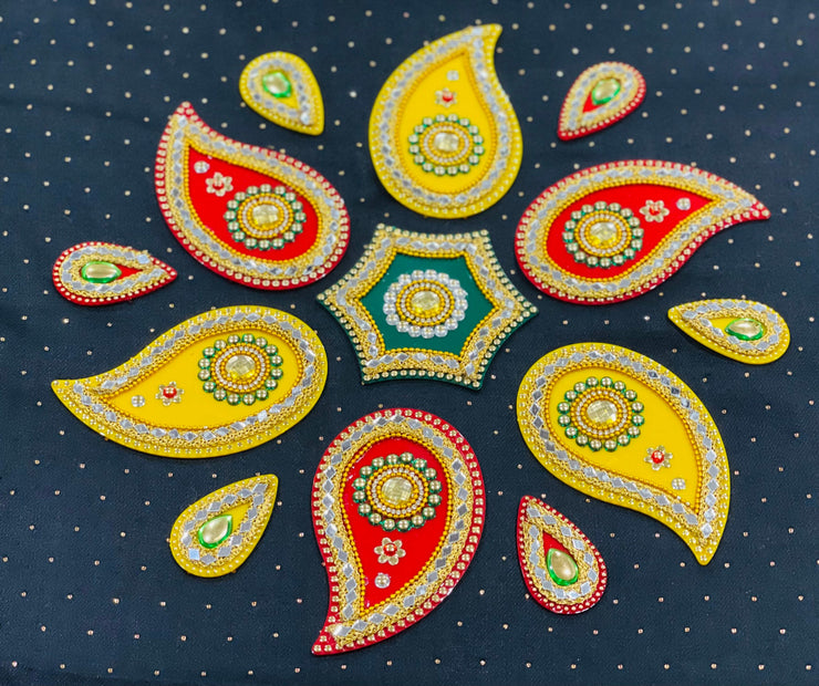 Rangoli set,acrylic rangoli,home decorations, Indian decorations, traditional decor and gifts, rangoli decor,Indian gift, diwali decorations