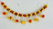 Tuber-rose and marigold toran, navrathri decorations, home decor, day of the dead,entry door decorations, housewarming decorations