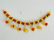 Tuber-rose and marigold toran, navrathri decorations, home decor, day of the dead,entry door decorations, housewarming decorations
