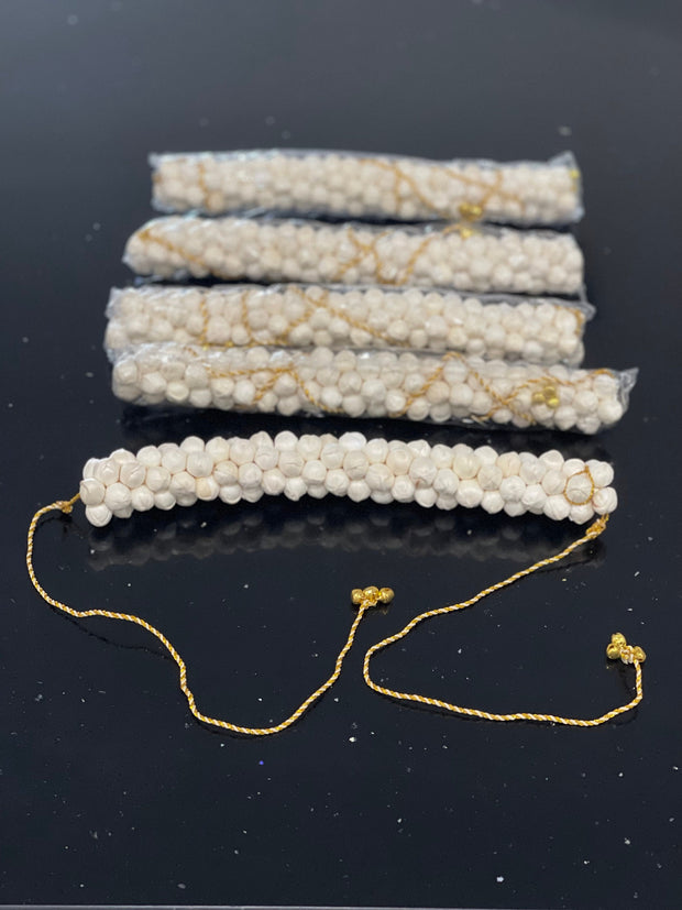 Artificial reusable plain white jasmine gajra, red and white, yellow rose and white , bharatnatyam dance hair accessory, Eid, gajray