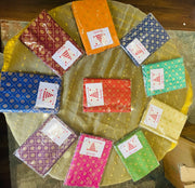 Assorted unstitched sari blouse material, blouse pieces, Pooja favors, varalakshmi favors, thamboolam favors, half saree favors, ugadi