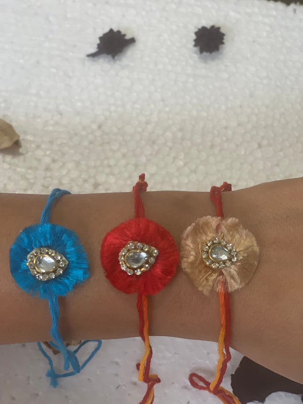 Handmade stone Rakhi, Rakhi for brother/ Rakshabandhan/ Mauli /  Rakhi for bhai/ Rakhri/ Raksha Bandhan