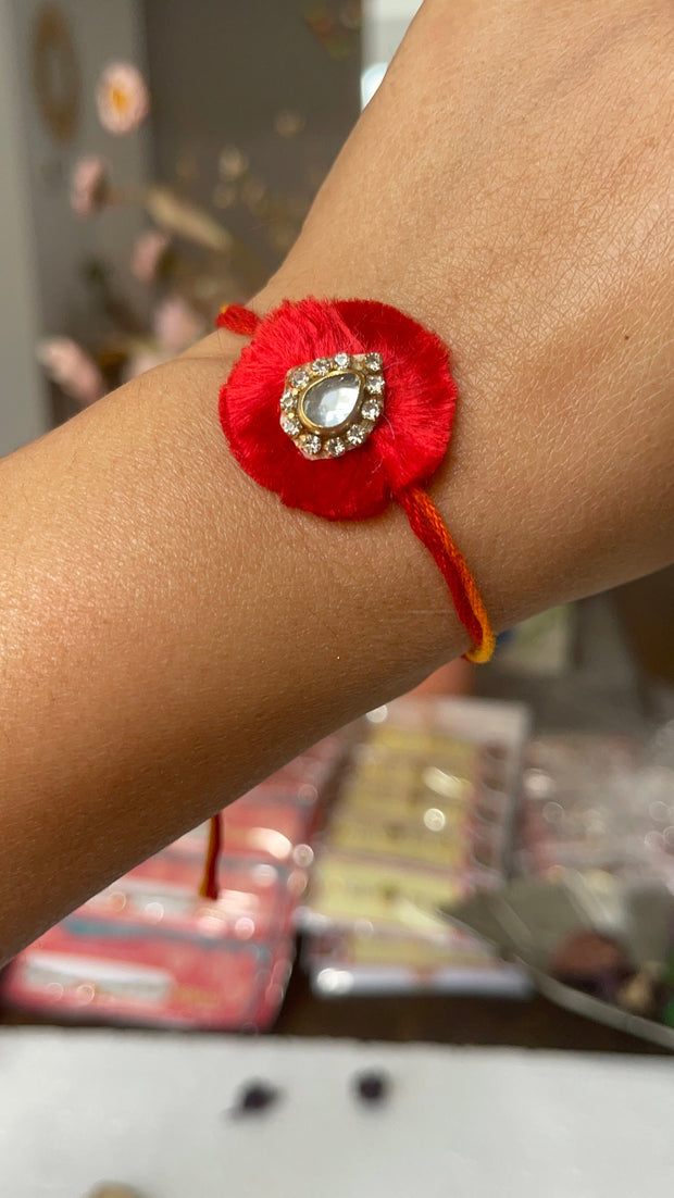 Handmade stone Rakhi, Rakhi for brother/ Rakshabandhan/ Mauli /  Rakhi for bhai/ Rakhri/ Raksha Bandhan