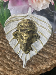 Return gifts, Metal leaf Ganesha, Favors, Mata ki chowki return gifts, Pooja favors, Housewarming, anniversary, wedding gifts,babyshower