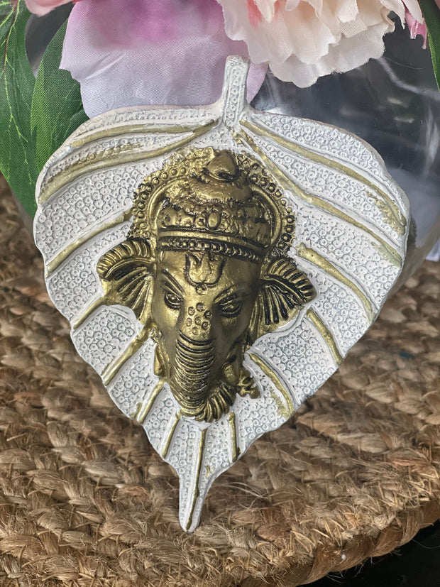 Return gifts, Metal leaf Ganesha, Favors, Mata ki chowki return gifts, Pooja favors, Housewarming, anniversary, wedding gifts,babyshower