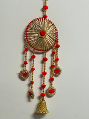 Pompom round hanging, Diwali decorations, home decorations, festival decorations, Christmas decorations, new year decorations, Lohri decor