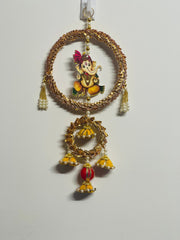 Ganesha round hanging, Lohri decorations, first lohri decorations, festival decorations, Christmas decorations, new year decorations