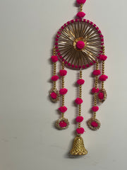 Pompom round hanging, Diwali decorations, home decorations, festival decorations, Christmas decorations, new year decorations, Lohri decor