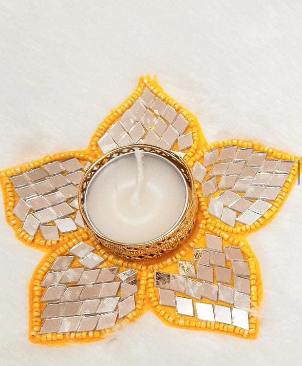 Decorative t light candle holders, return gifts, handmade candle holders, pack of 2, diwali decorations, home decorations