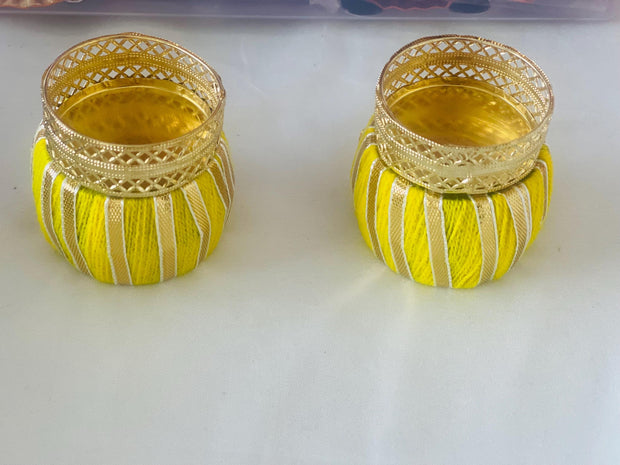 Set of two candle holders, handmade candle holders