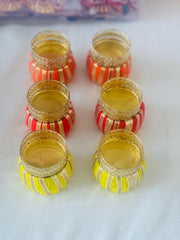 Set of two candle holders, handmade candle holders
