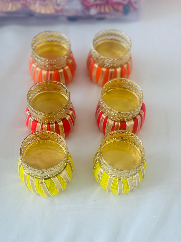 Set of two candle holders, handmade candle holders