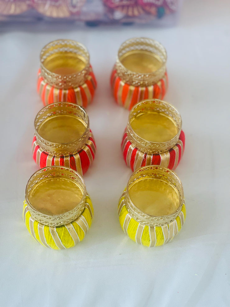 Set of two candle holders, handmade candle holders