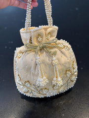 Sequence zardosi handwork Potli bags, Eid accessories, Eid gift, Eid outfit, traditional wear, wedding potli, Indian gift