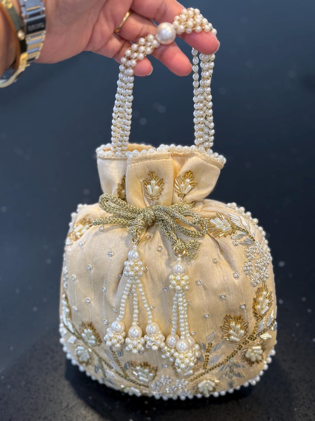 Sequence zardosi handwork Potli bags, Eid accessories, Eid gift, Eid outfit, traditional wear, wedding potli, Indian gift
