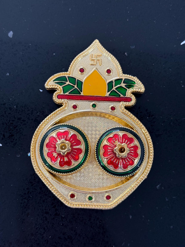 Pack of 10 kalash haldi and kumkum holders, navratri favor, Golu, Pooja favors , housewarming return gifts, diwali favors
