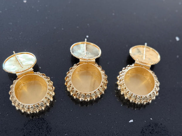 Golden Jewellery box, sindoor dabbi, Indian favor, Wedding favor, Pakistani wedding, pooja favor, Thamboolam, coin box, favors