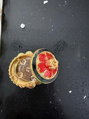 Pack of 10 sindoor box, kumkum holder, gifts, wedding favors, , Indian brides, Indian favors, thambolam gifts. Half sari, varalakshmi vratam
