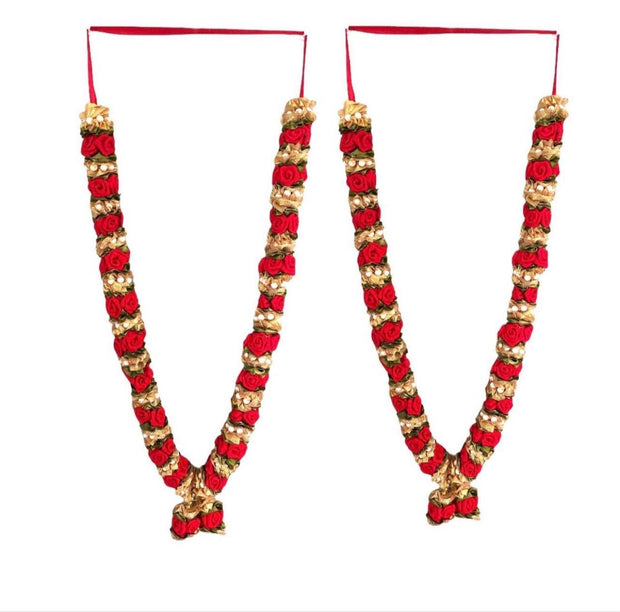 Set of 2 Artificial Wedding Garland, Varmala,Haar, Wedding haar, garland, marriage  ceremony, Wedding Garland