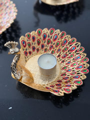 Peacock platter for giveaways, return gifts, favors, housewarming, baby shower, golu, holi, Pooja, varalakshmivratam favors