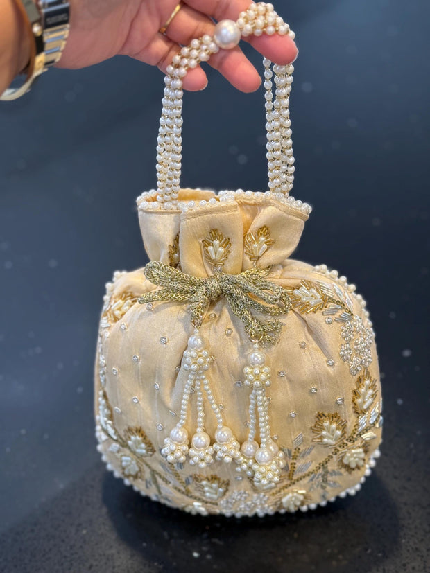 Sequence zardosi handwork Potli bags, Eid accessories, Eid gift, Eid outfit, traditional wear, wedding potli, Indian gift
