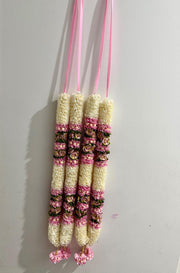 Set of 2 Artificial Wedding Garland, varmala, Statue idol haar, Nikah ceremony, Wedding Garland, marriage, haar, garland, Satin Pink Rose