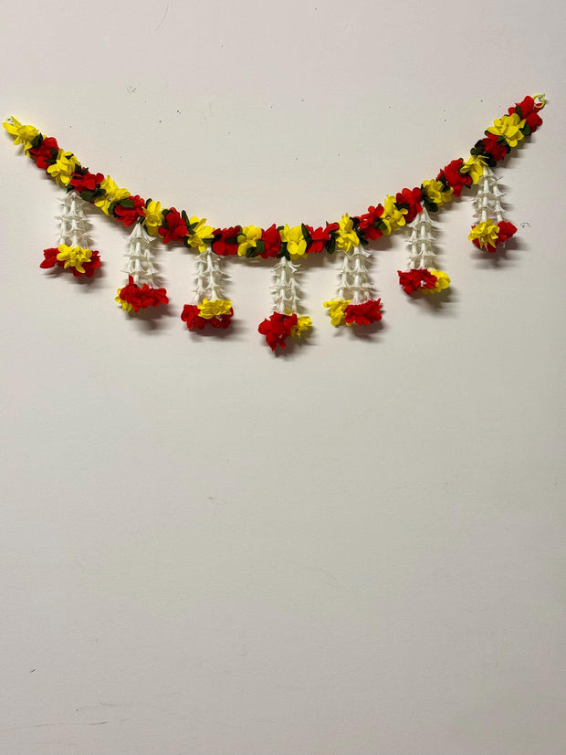 Artificial reusable flower toran for door, Pooja room, entrance decor, housewarming decor, all festive decorations