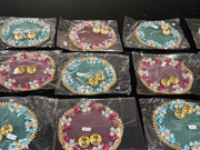 Decorative Handcrafted thali/ plate/haldi kumkum holder,babyshower gift, return gifts, housewarming gift,Pooja favors, eidi