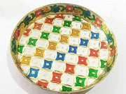 Ladoo gopal meenakari bhog thali for Pooja, bhog plate, prasad thali, pooja thali, navratri pooja, pooja plate for bhog purposes
