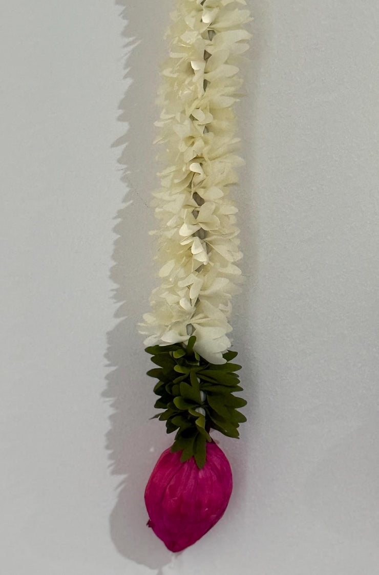 Set of 5 jasmine strings with pink lotus buds, hanging backdrop, diwali decorations, Party decor, festive decor, ugadi, varalakshmi