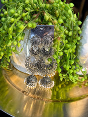 Oxidised long earrings,Jewellery, navratri jewellery, perfect for gifting
