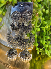 Oxidised long earrings,Jewellery, navratri jewellery, perfect for gifting