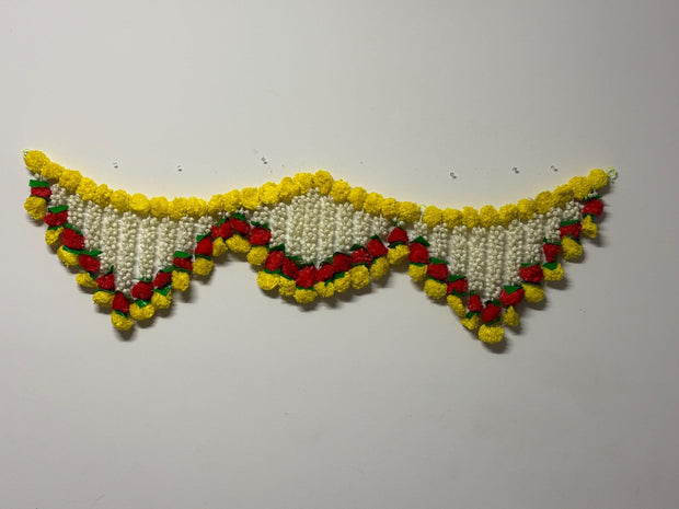 Artificial marigold and jasmine flower toran,double door toran, door valance, Diwali decor, temple decor, navrathri, Ganesh Chaturthi, Melb
