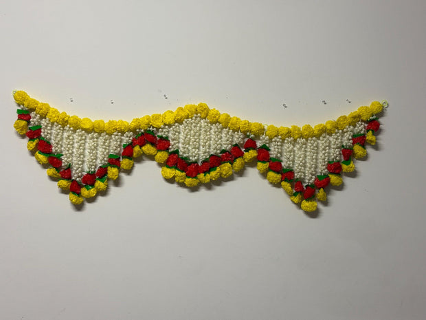 Artificial marigold and jasmine flower toran,double door toran, door valance, Diwali decor, temple decor, navrathri, Ganesh Chaturthi, Melb